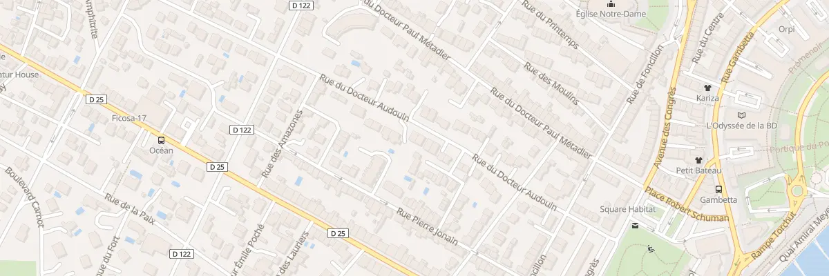 Plan du 32 Rue du Docteur Audouin à Royan