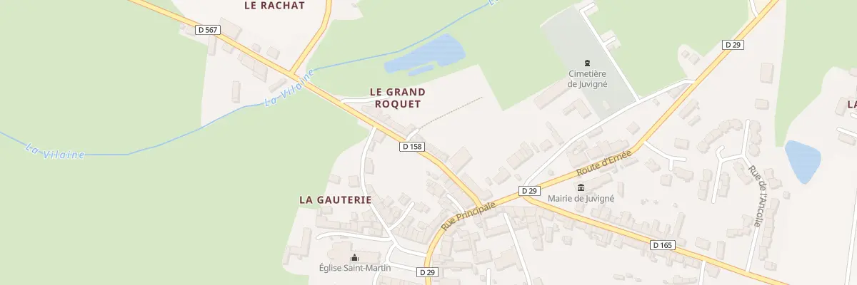 Plan du 10 Rue du Grand Roquet à Juvigné