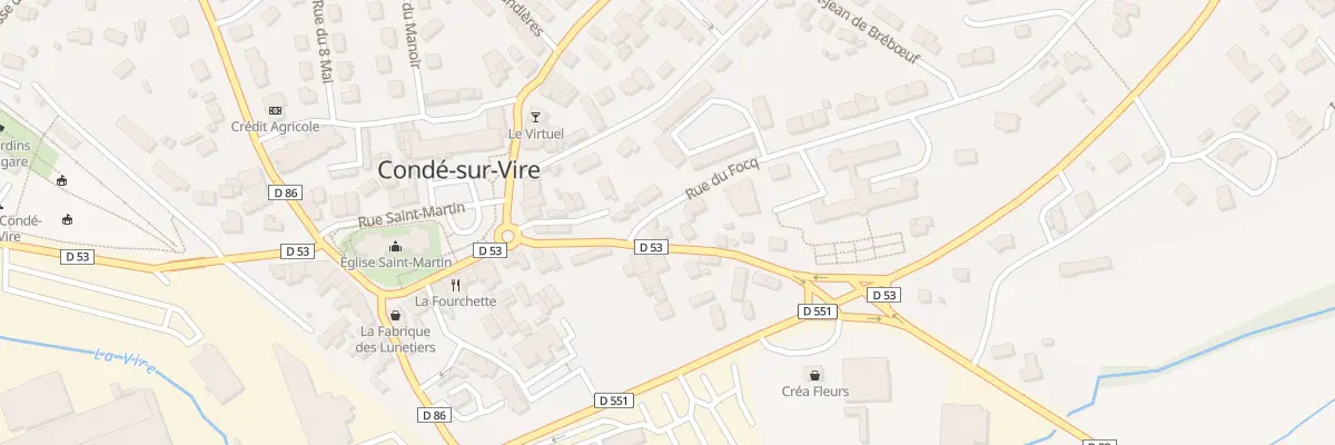 Plan du 3 Rue Alfred Duros à Condé-sur-Vire