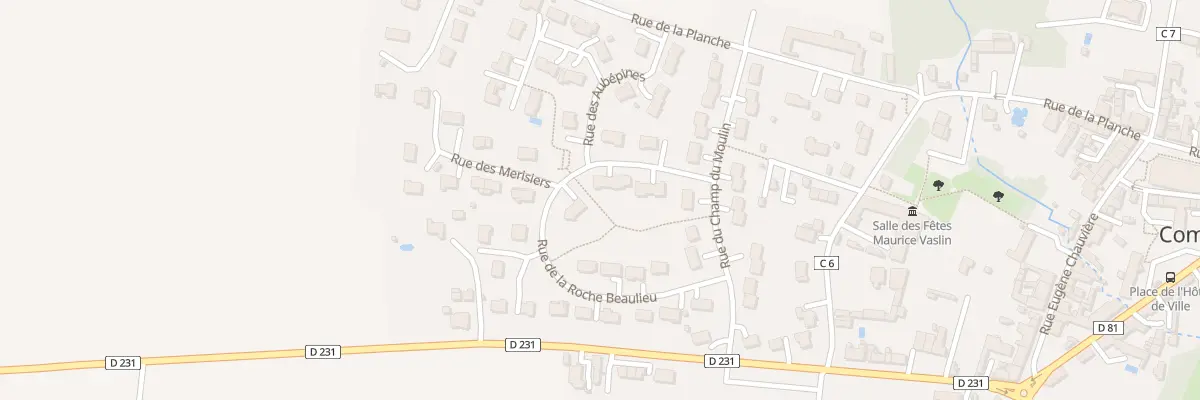 Plan du 13 Rue de la Roche Beaulieu à Ombrée d’Anjou