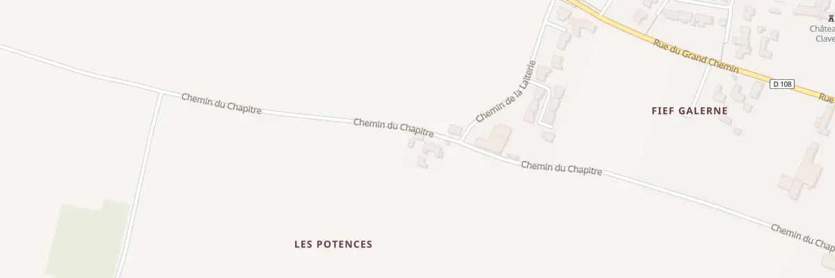 Plan du 5 Che du Chapitre à Clavette