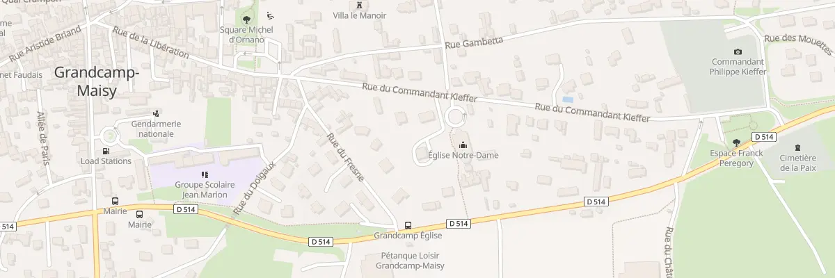 Plan du 10 Rue du Commandant Kieffer à Grandcamp-Maisy