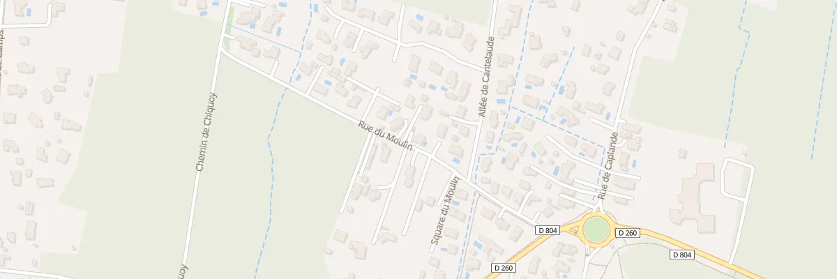Plan du 8 Rue du Moulin au Teich
