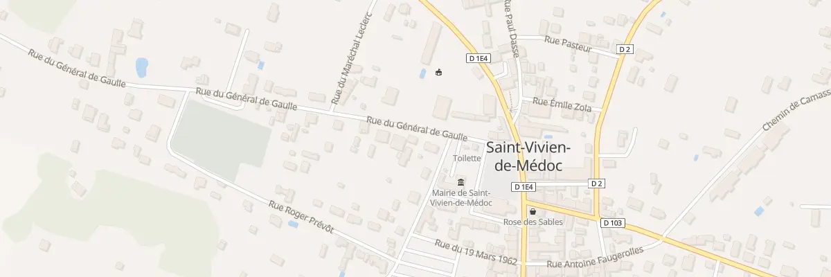Plan du 3 Rue du Général de Gaulle à Saint-Vivien-de-Médoc