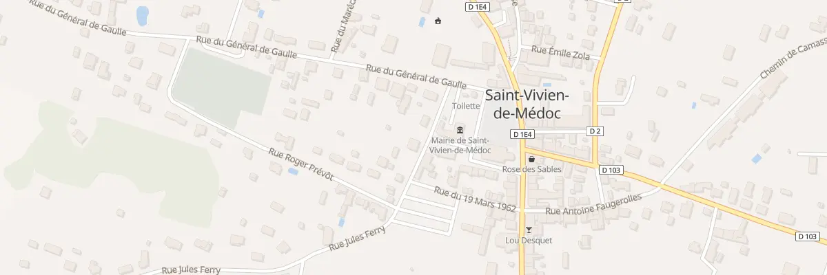 Plan du 6 Rue Jules Ferry à Saint-Vivien-de-Médoc