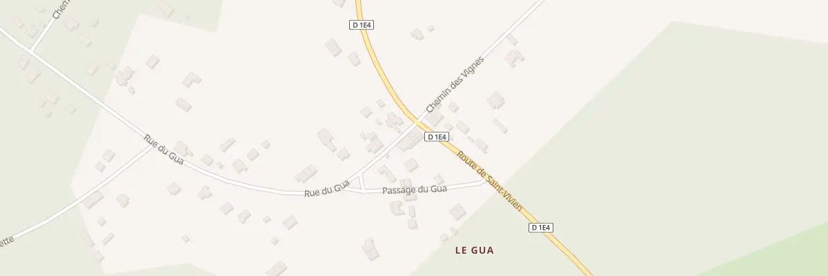 Plan du 1 Rue du Gua à Vensac