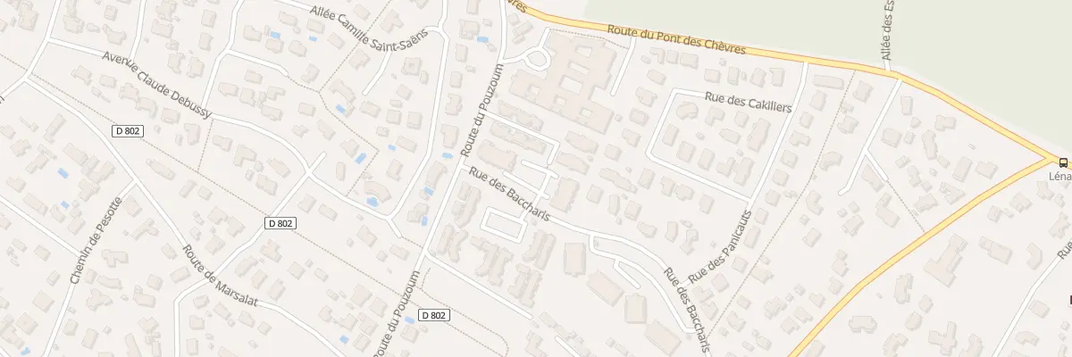 Plan du 2 Rue des Baccharis à Lanton