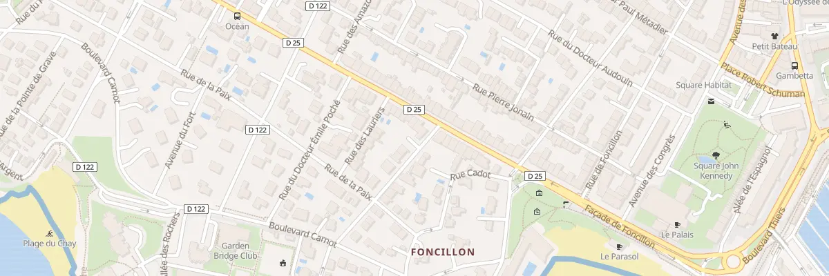 Plan du 14 Av de Pontaillac à Royan