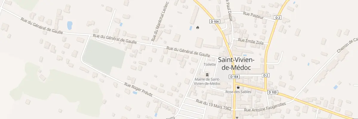 Plan du 5 Rue du Général de Gaulle à Saint-Vivien-de-Médoc