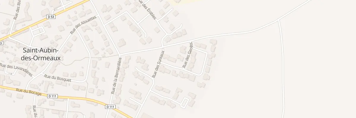 Plan du 6 Rue des sureaux à Saint-Aubin-des-Ormeaux