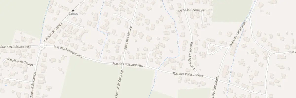 Plan du 80 Rue des Poissonniers au Teich