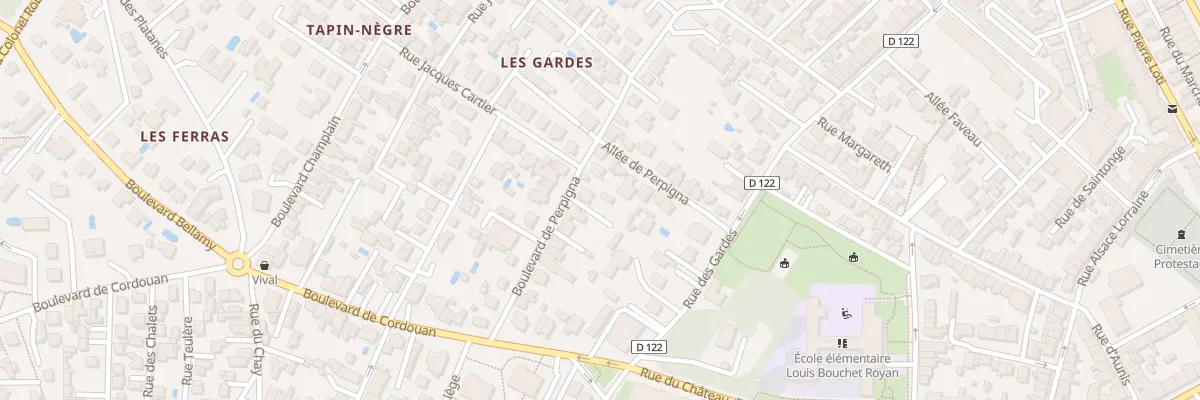 Plan du 15 Bd de Perpigna à Royan