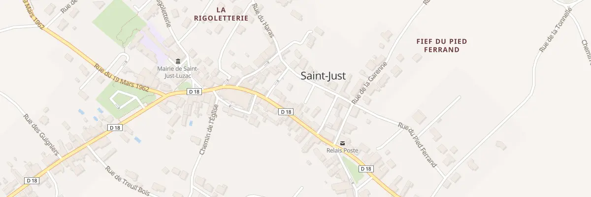 Plan du 19 Rue de la République à Saint-Just-Luzac