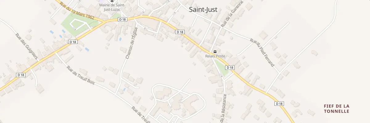 Plan du 22 Rue de la République à Saint-Just-Luzac