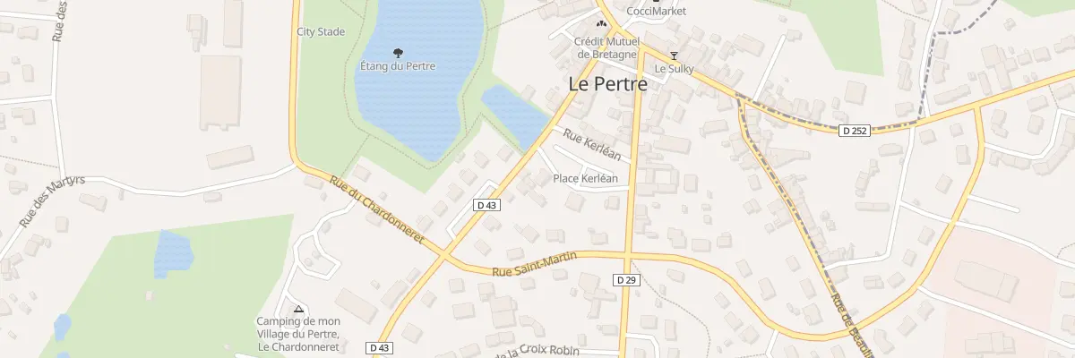 Plan du 9B Rue de Brielles au Pertre