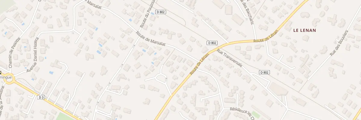 Plan du 4 Rte de Marsalat à Lanton