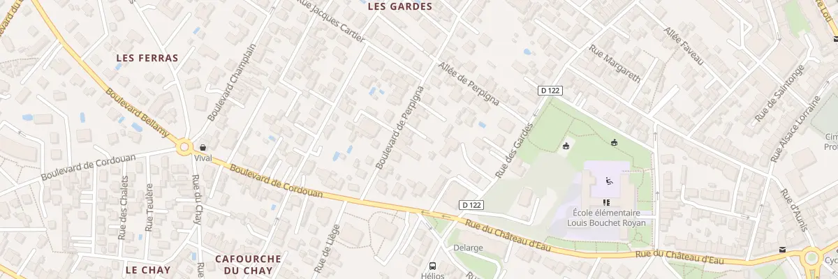 Plan du 9 Bd de Perpigna à Royan