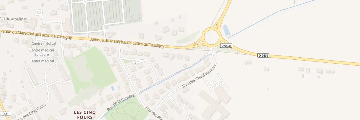 Plan du 62 Av de Lattre de Tassigny à Chantonnay