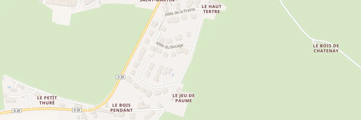 Plan du 1B All du Bocage à Juvigné