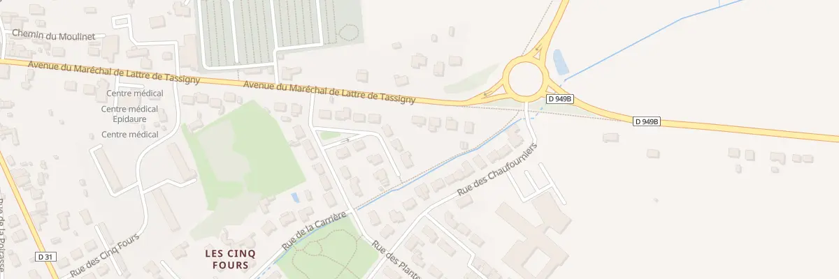 Plan du 58 Av de Lattre de Tassigny à Chantonnay