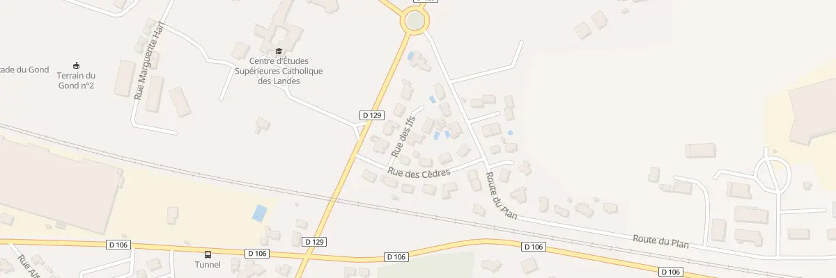 Plan du 2 Rue des Ifs à Dax