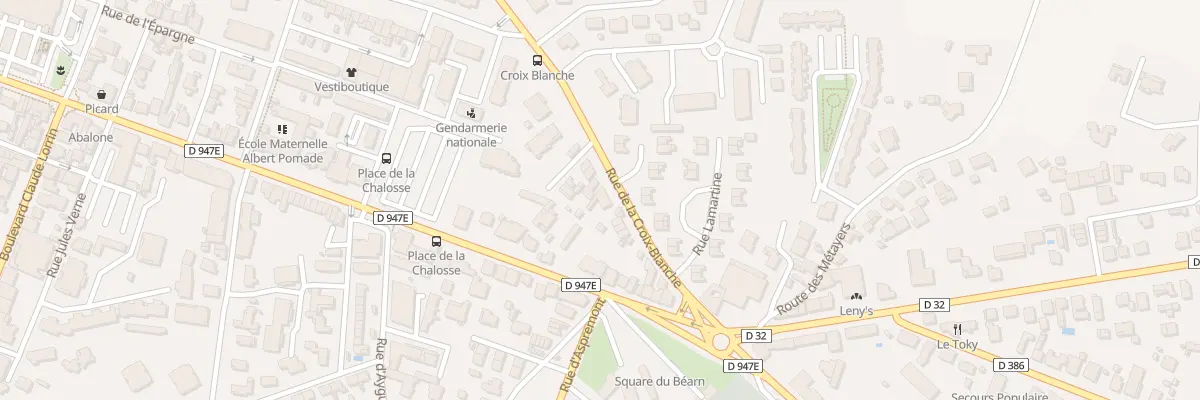 Plan du 128 Rue de la Croix Blanche à Dax
