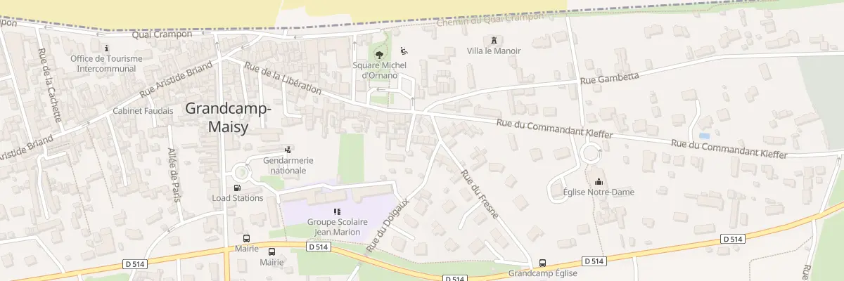 Plan du 86 Rue de la Libération à Grandcamp-Maisy
