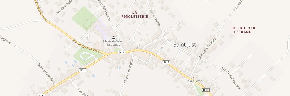 Plan du 2 Rue du Doc Houllier à Saint-Just-Luzac
