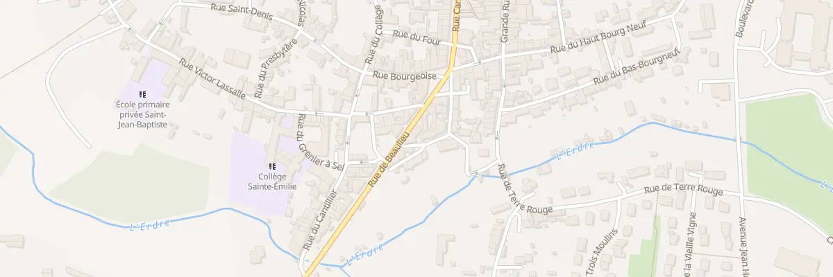 Plan du 30 Rue de beaulieu à Candé