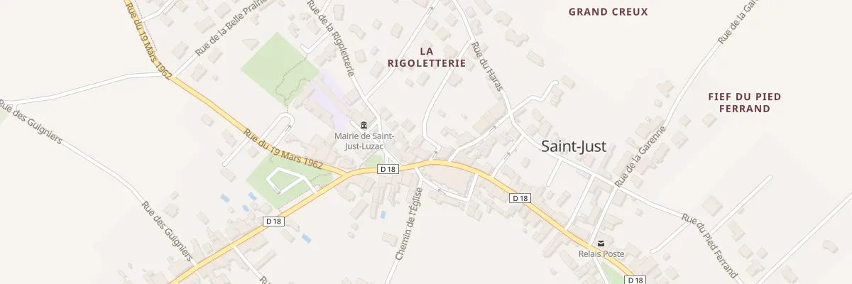 Plan du 1 Rue de la République à Saint-Just-Luzac