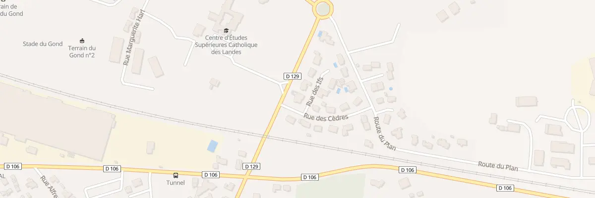 Plan du 1 Rue des Ifs à Dax
