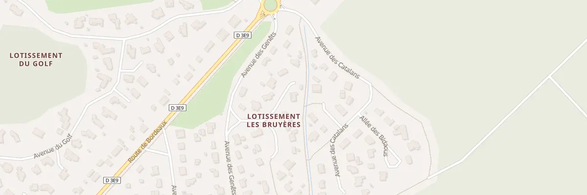 Plan du 9 All des Arbousiers à Lanton