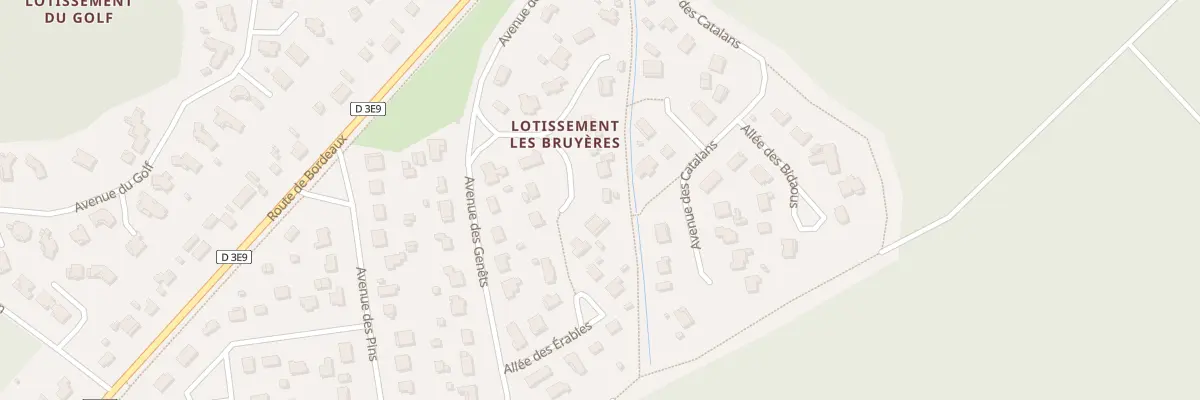 Plan du 5 All des Arbousiers à Lanton