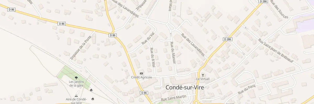 Plan du 8 Rue du Huit Mai à Condé-sur-Vire