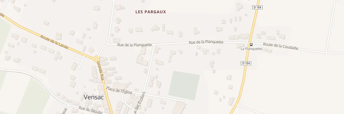 Plan du 10 Rue de la Planquette à Vensac