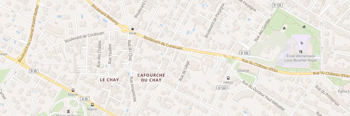 Plan du 10 Bd de Cordouan à Royan