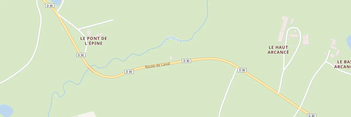 Plan du 7 Le Pont de l’Épine à La Croixille