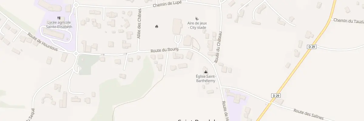 Plan du 295 Rte du Bourg à Saint-Pandelon