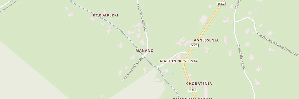 Plan du 20 Che de Manano à Saint-Palais