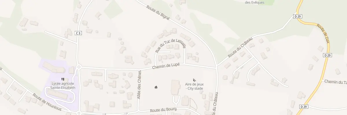 Plan du 6 Rue du Tuc de Lessalle à Saint-Pandelon