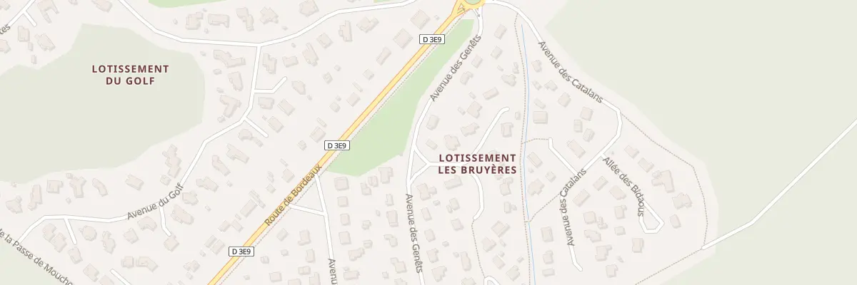 Plan du 15B All des Arbousiers à Lanton