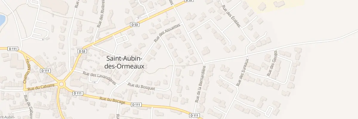 Plan du 19 Rue du bosquet à Saint-Aubin-des-Ormeaux