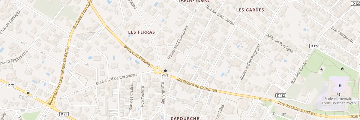 Plan du 29 Bd de Cordouan à Royan