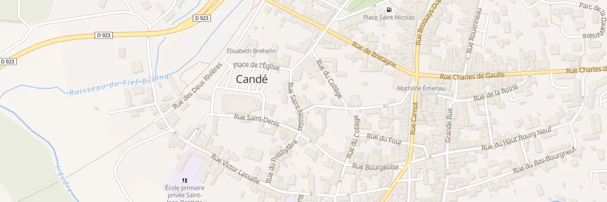 Plan du 1 Rue de la saulnerie à Candé