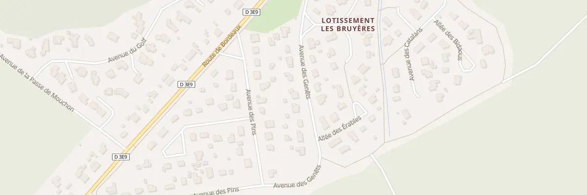 Plan du 7 Av des Genets à Lanton