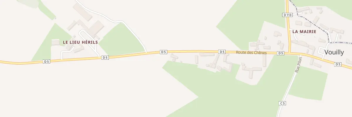Plan du 990 Rte des Chênes à Isigny-sur-Mer