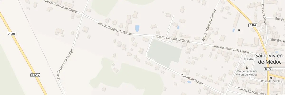 Plan du 25 Rue Roger Prevot à Saint-Vivien-de-Médoc