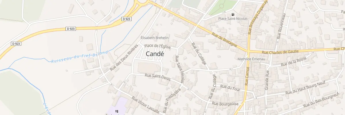 Plan du 3 Rue saint-nicolas à Candé