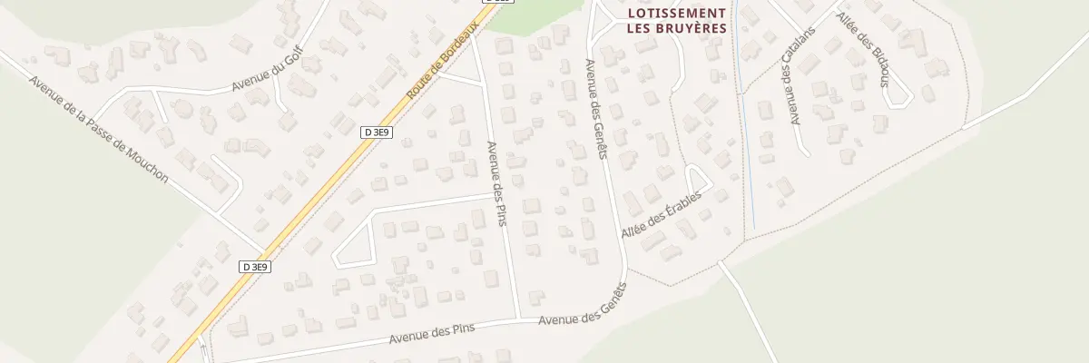 Plan du 35B Av des Pins à Lanton
