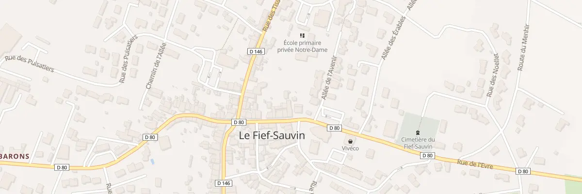 Plan du 23 Rue de l’Evre (Le Fief Sauvin) à Montrevault-sur-Èvre